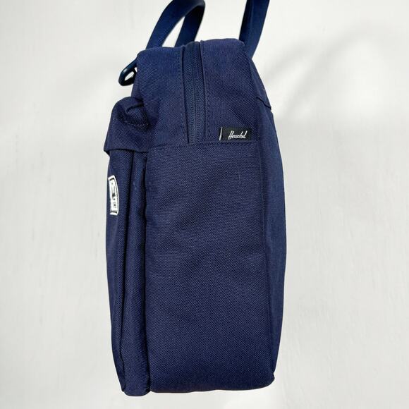 Hershel Supply Co Gibson Navy Blue Crossbody Messenger Laptop Bag - Picture 4 of 16